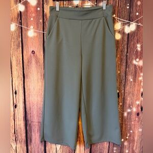 Chic Olive Women's Wide Leg Pants